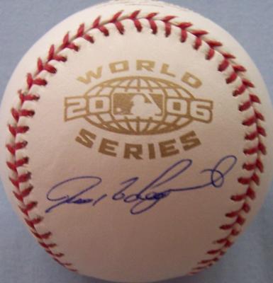 Ivan (Pudge) Rodriguez autographed 2006 World Series baseball