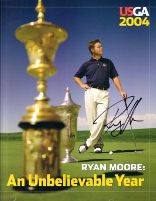 Ryan Moore autographed 2004 USGA golf yearbook