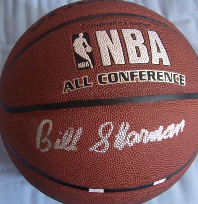 Bill Sharman autographed NBA basketball