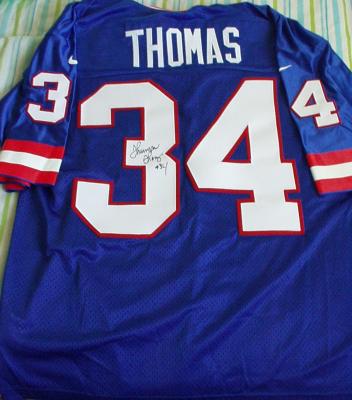 Thurman Thomas autographed Buffalo Bills Nike authentic game model jersey